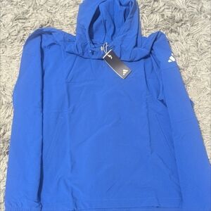 Adidas golf anorak royal sweatshirt blue size L